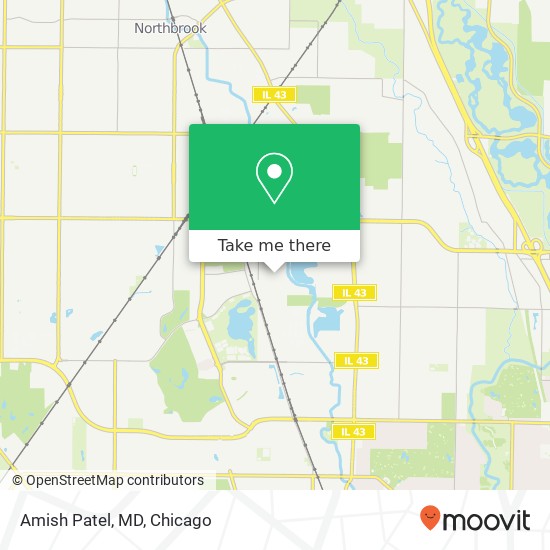 Mapa de Amish Patel, MD