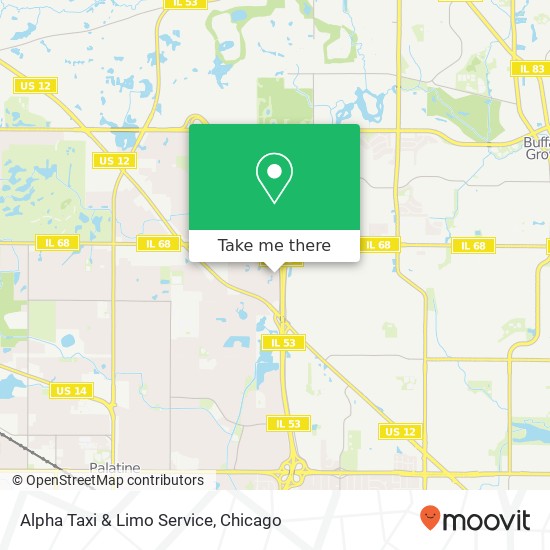 Mapa de Alpha Taxi & Limo Service