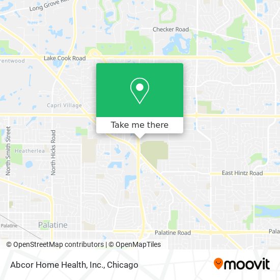 Mapa de Abcor Home Health, Inc.