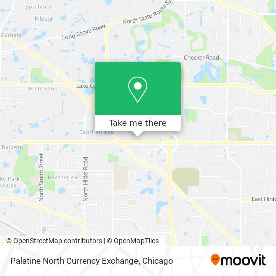 Palatine North Currency Exchange map