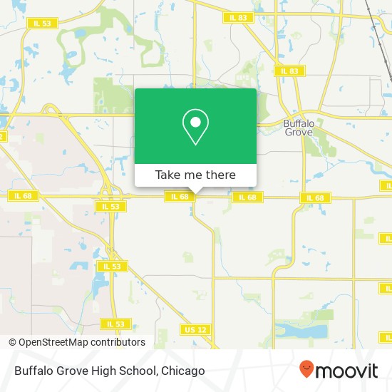 Mapa de Buffalo Grove High School