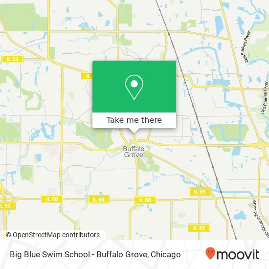 Mapa de Big Blue Swim School - Buffalo Grove