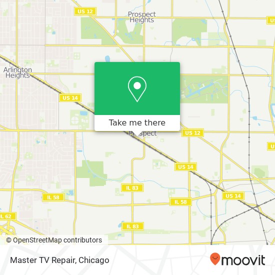 Master TV Repair map