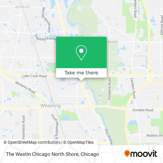 The Westin Chicago North Shore map