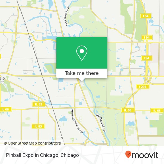 Mapa de Pinball Expo in Chicago