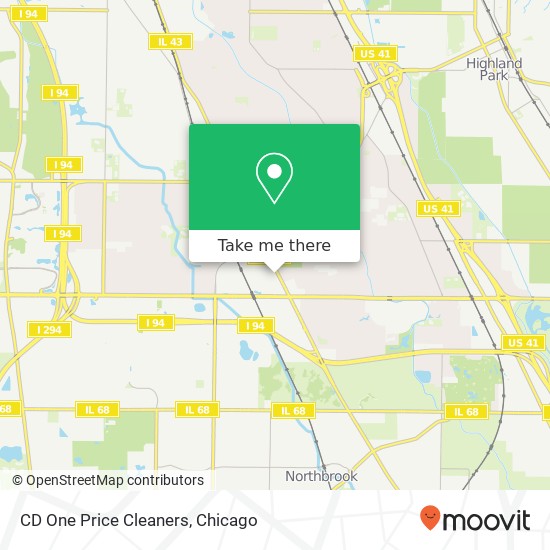 CD One Price Cleaners map