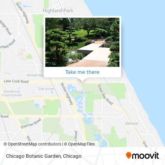 Chicago Botanic Garden map