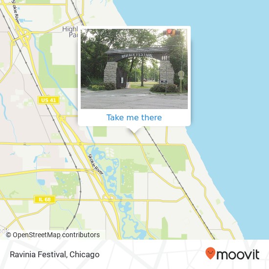 Ravinia Festival map