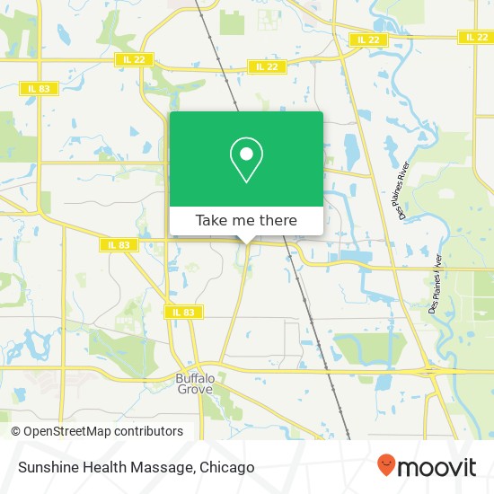 Sunshine Health Massage map