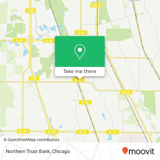 Northern Trust Bank map