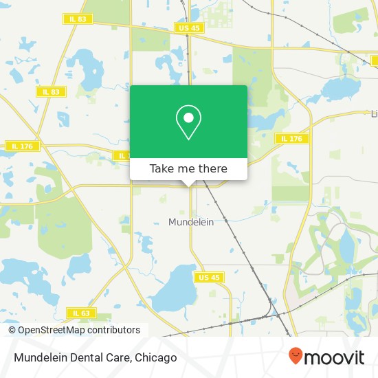 Mundelein Dental Care map