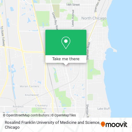 Mapa de Rosalind Franklin University of Medicine and Science