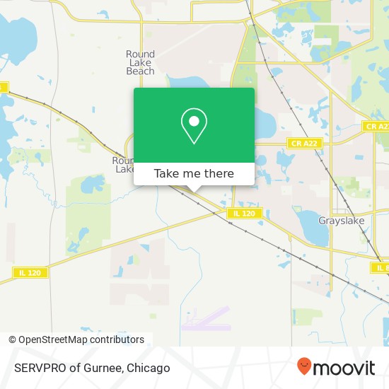 Mapa de SERVPRO of Gurnee