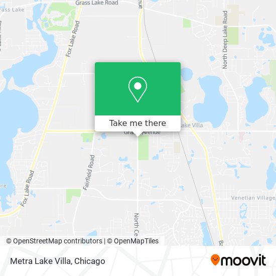 Metra Lake Villa map