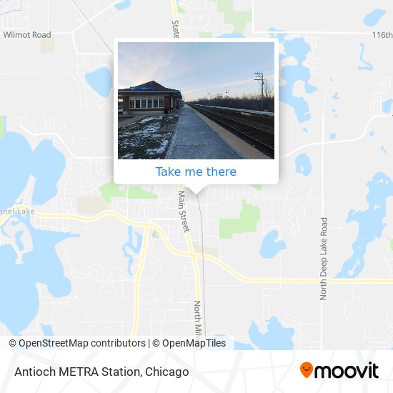 Antioch METRA Station map