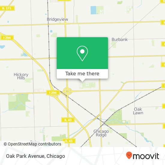 Mapa de Oak Park Avenue