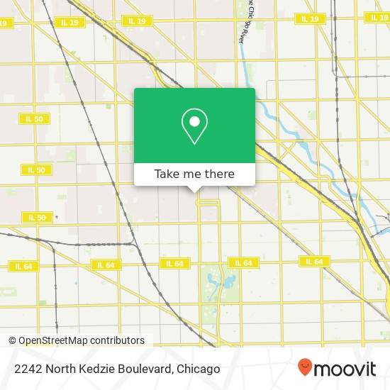 2242 North Kedzie Boulevard map