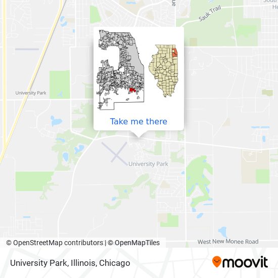 University Park, Illinois map