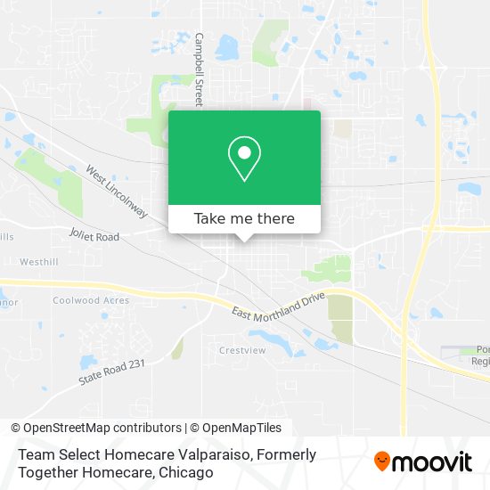 Team Select Homecare Valparaiso, Formerly Together Homecare map