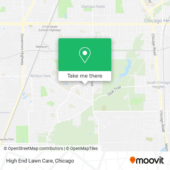 High End Lawn Care map