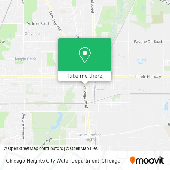 Chicago Heights City Water Department map