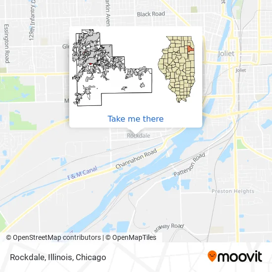 Rockdale, Illinois map
