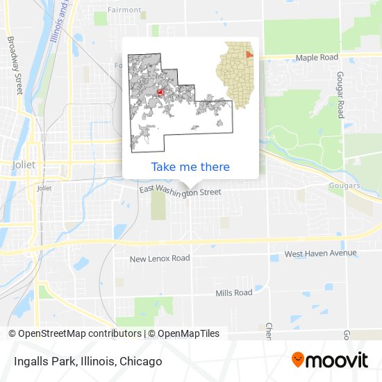 Mapa de Ingalls Park, Illinois