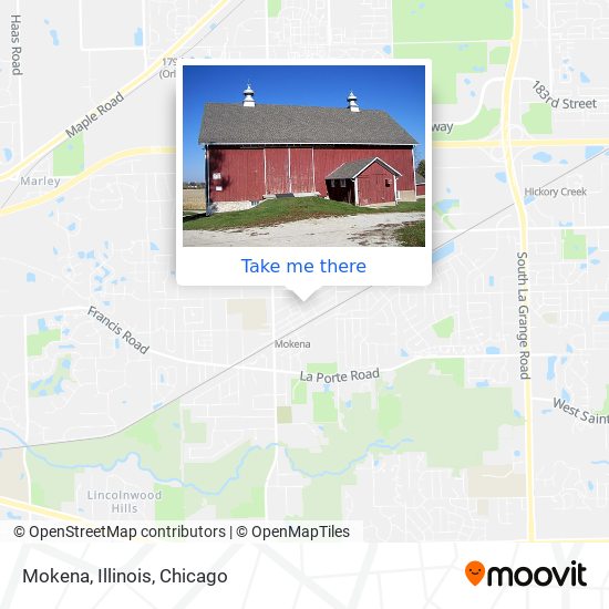 Mapa de Mokena, Illinois