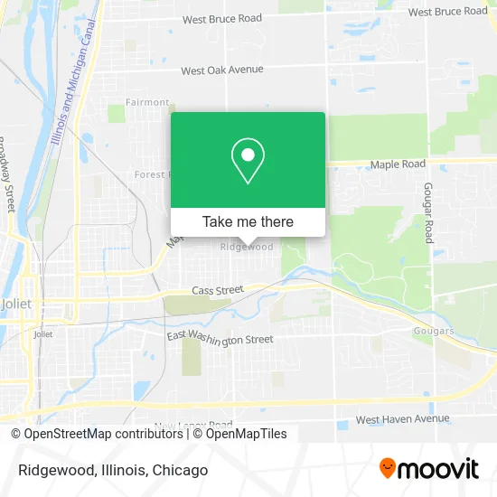 Ridgewood, Illinois map