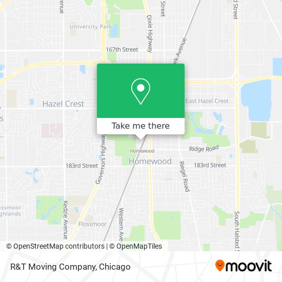 R&T Moving Company map