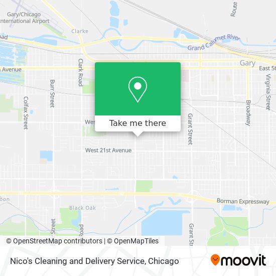 Nico's Cleaning and Delivery Service map