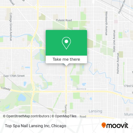 Top Spa Nail Lansing Inc map