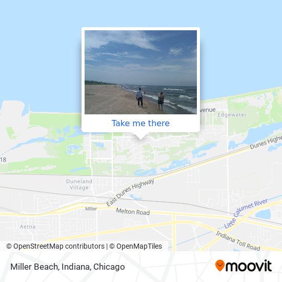 Miller Beach, Indiana map