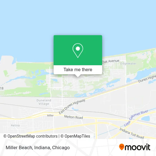 Miller Beach, Indiana map