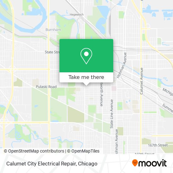 Calumet City Electrical Repair map