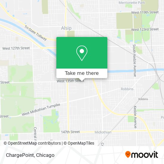 Mapa de ChargePoint