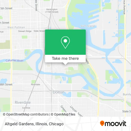 Altgeld Gardens, Illinois map