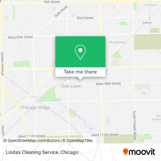 Linda's Cleaning Service map