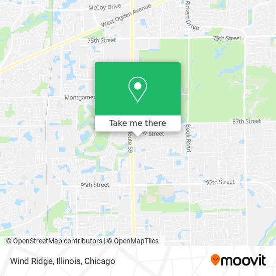 Wind Ridge, Illinois map