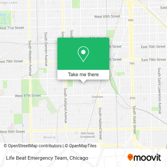 Life Beat Emergency Team map