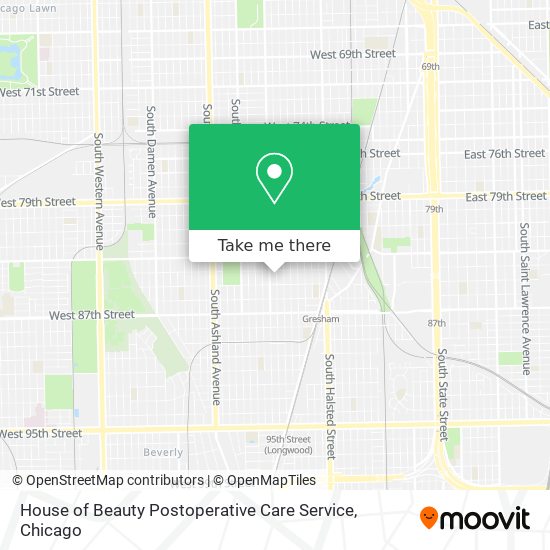 House of Beauty Postoperative Care Service map