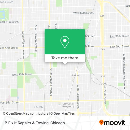 B Fix It Repairs & Towing map