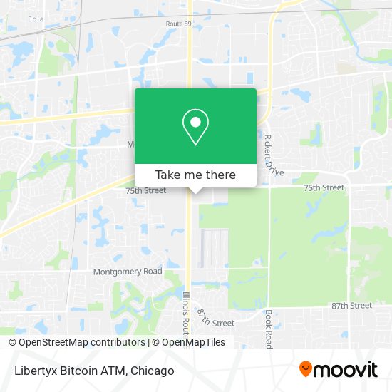 Mapa de Libertyx Bitcoin ATM