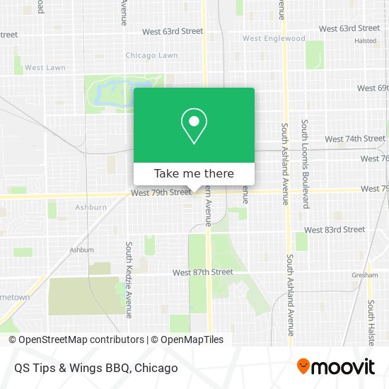 QS Tips & Wings BBQ map