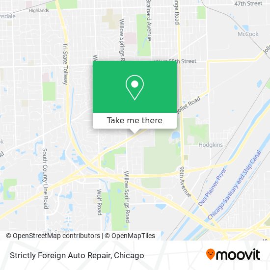 Strictly Foreign Auto Repair map