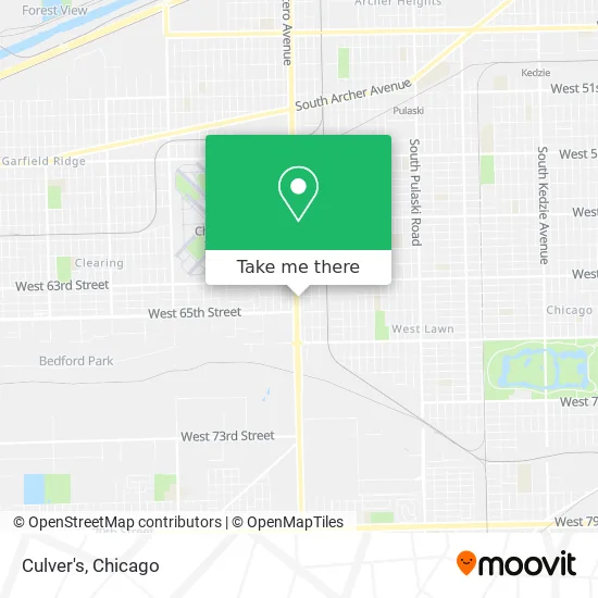 Culver's map