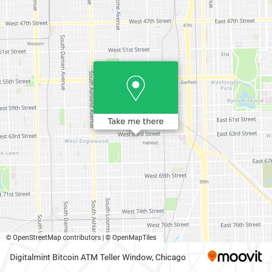 Digitalmint Bitcoin ATM Teller Window map