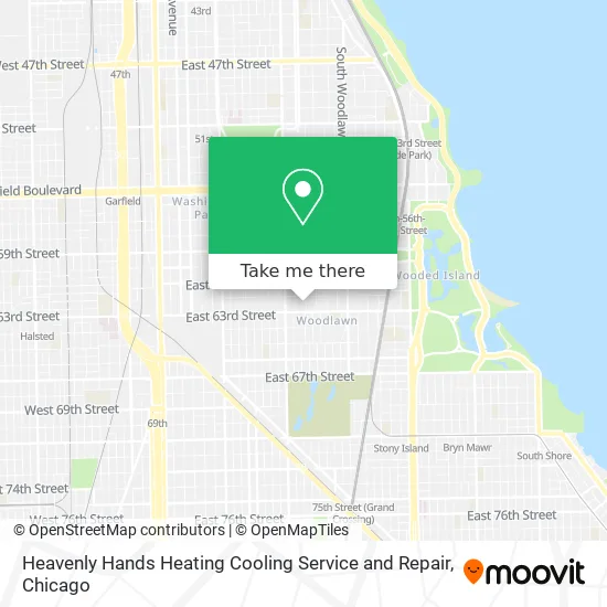 Mapa de Heavenly Hands Heating Cooling Service and Repair