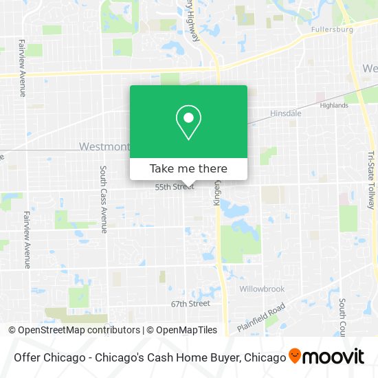 Offer Chicago - Chicago's Cash Home Buyer map