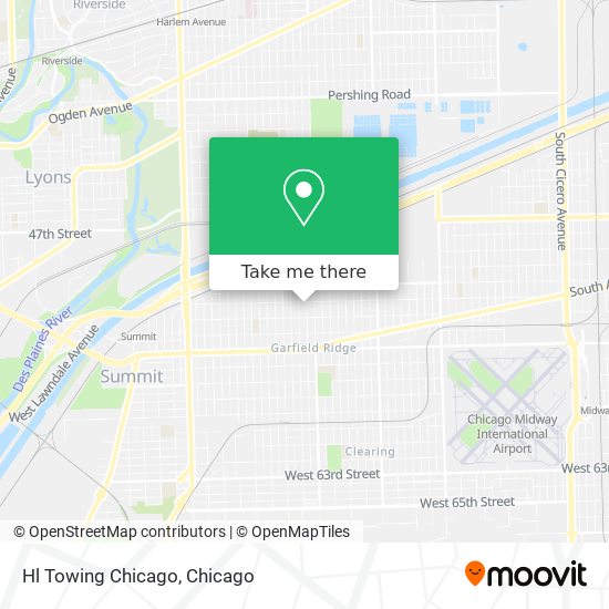 Mapa de Hl Towing Chicago